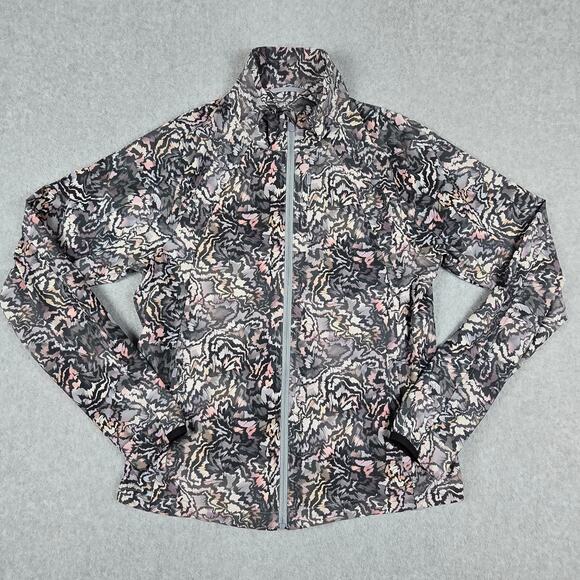 Athleta Lightweight Run With It Jacket Women Size Small Kinetic Abstract Pattern - Picture 3 of 16